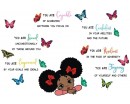Black Girl Magic You Are Capable Confident Butterfly Inspirational Quotes 